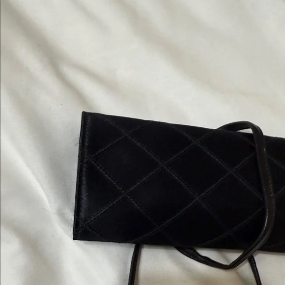 Rare Chanel Black Silk and Leather Jewelry Case - Picture 7 of 10